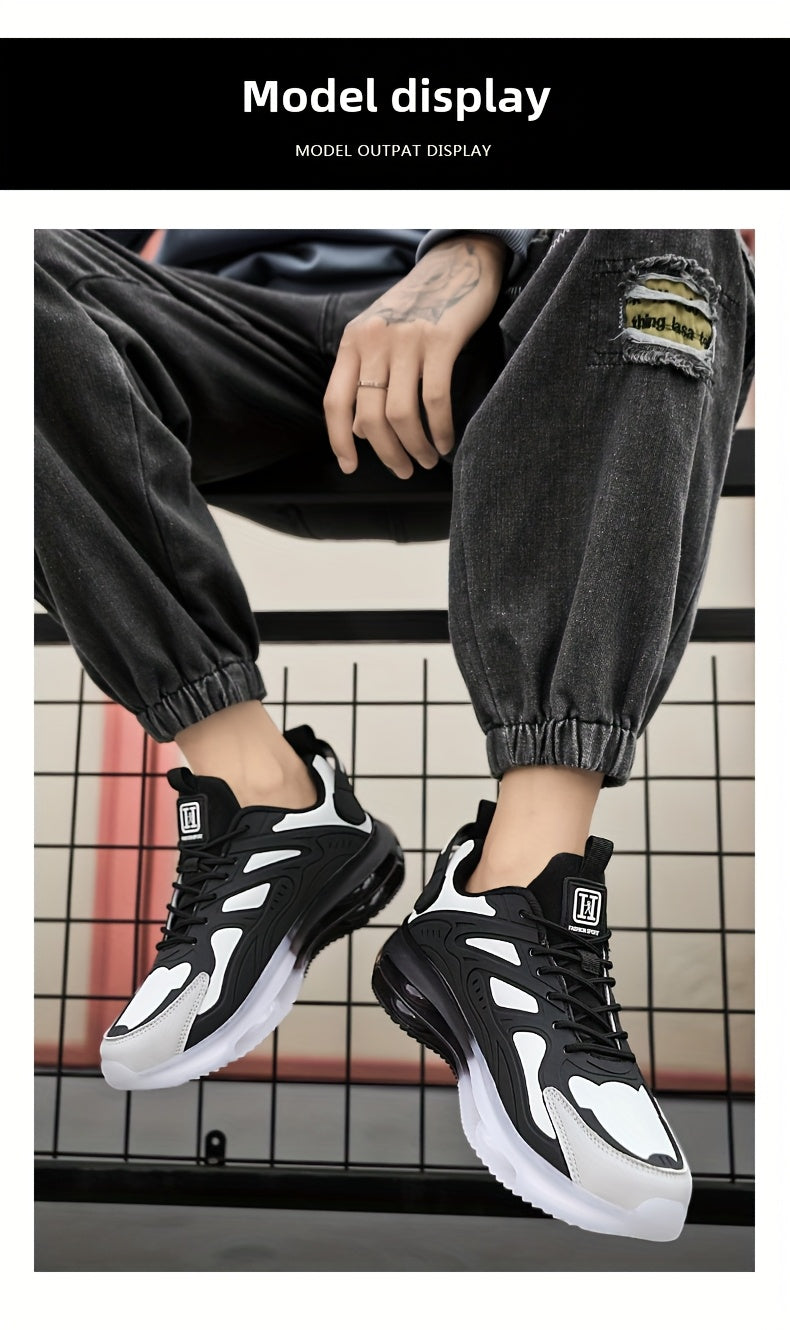 Zapatillas bajas para hombre y mujer: zapatillas transpirables y antideslizantes con soporte de arco acolchado, diseño con detalles en negro y dorado, cierre con cordones, suela de goma resistente y plantilla acolchada. Idea