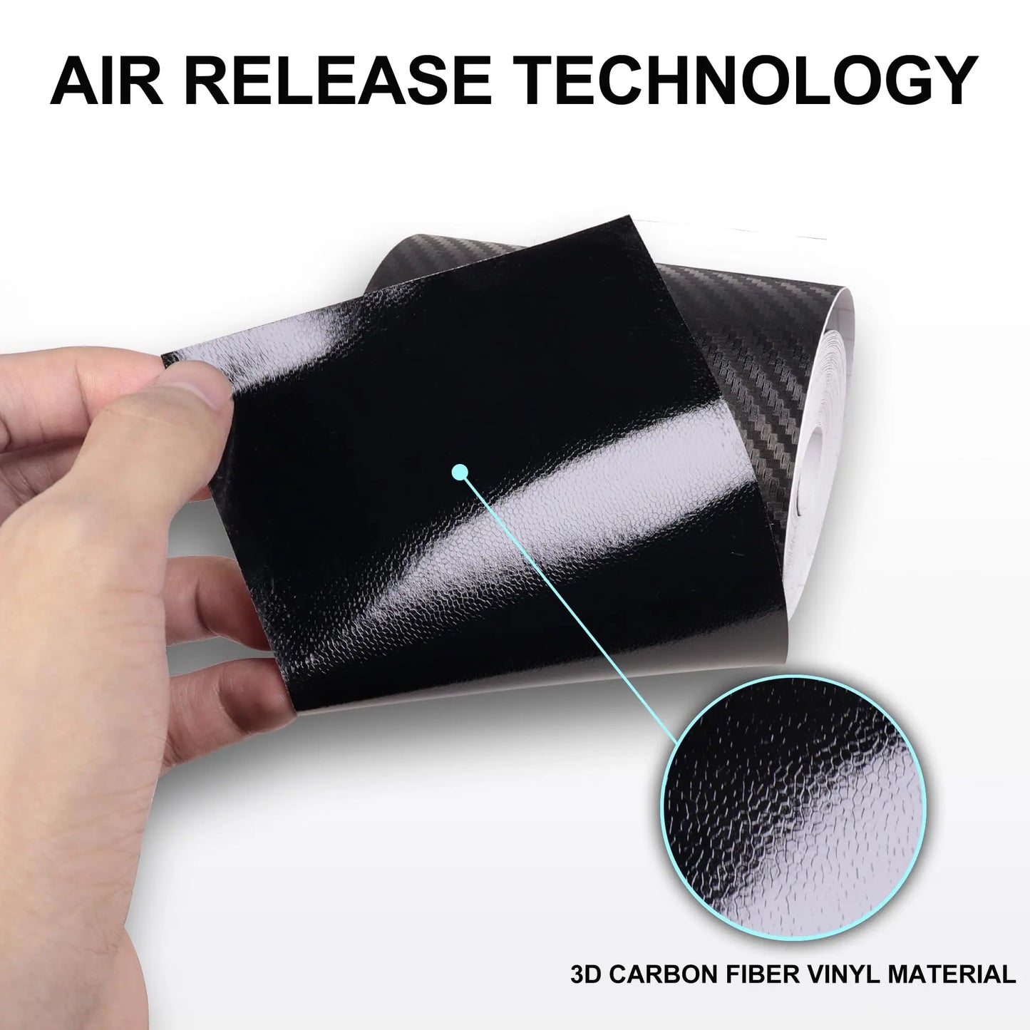 Cinta adhesiva 3D de fibra de carbono, impermeable y protectora para coche.
10 mm