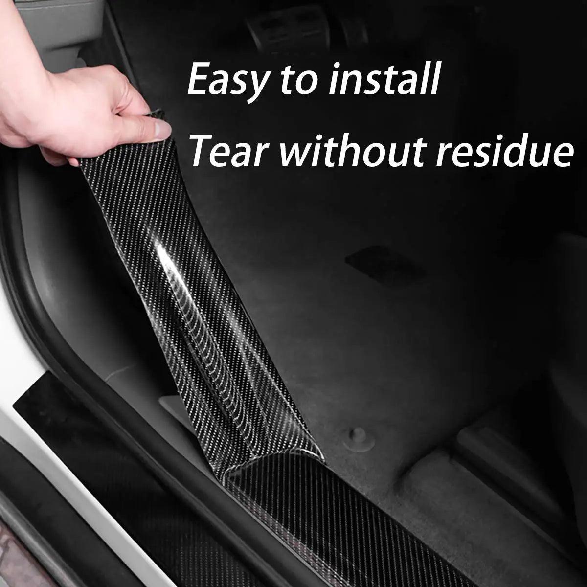 Cinta adhesiva 3D de fibra de carbono, impermeable y protectora para coche.
10 mm