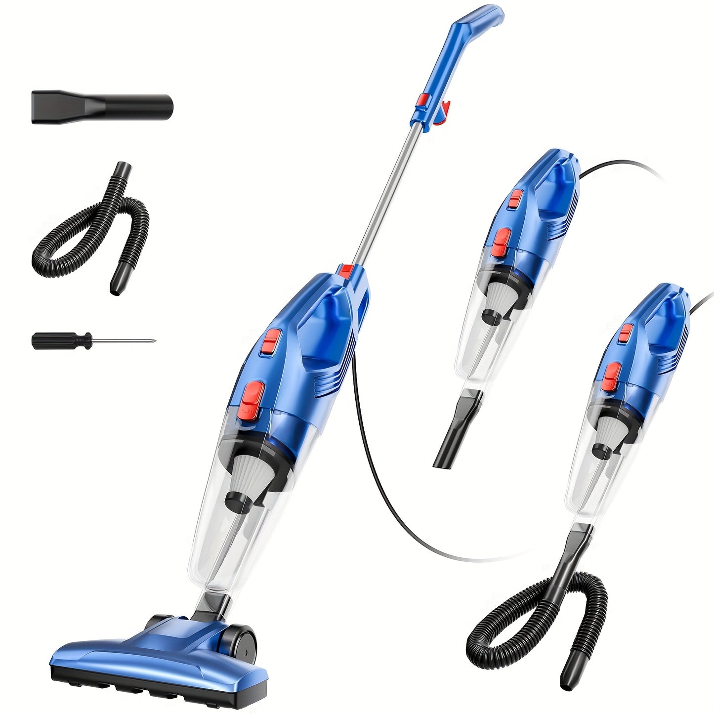 Aspiradora ligera de 35-45 kPa con LED verde mejorado, cepillo antienredos, batería extraíble, múltiples niveles de succión, hasta 45 minutos de autonomía, accesorio para coche de mujer, aspiradora para alfombras, pelo d