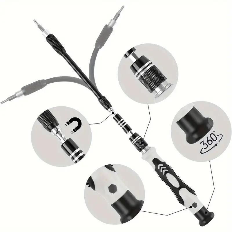 Juego de destornilladores de precisión 115 en 1, minikit profesional de herramientas de reparación magnética, destornillador pequeño para teléfono, ordenador, reloj, portátil, MacBook, consola de juegos, electrónica, j