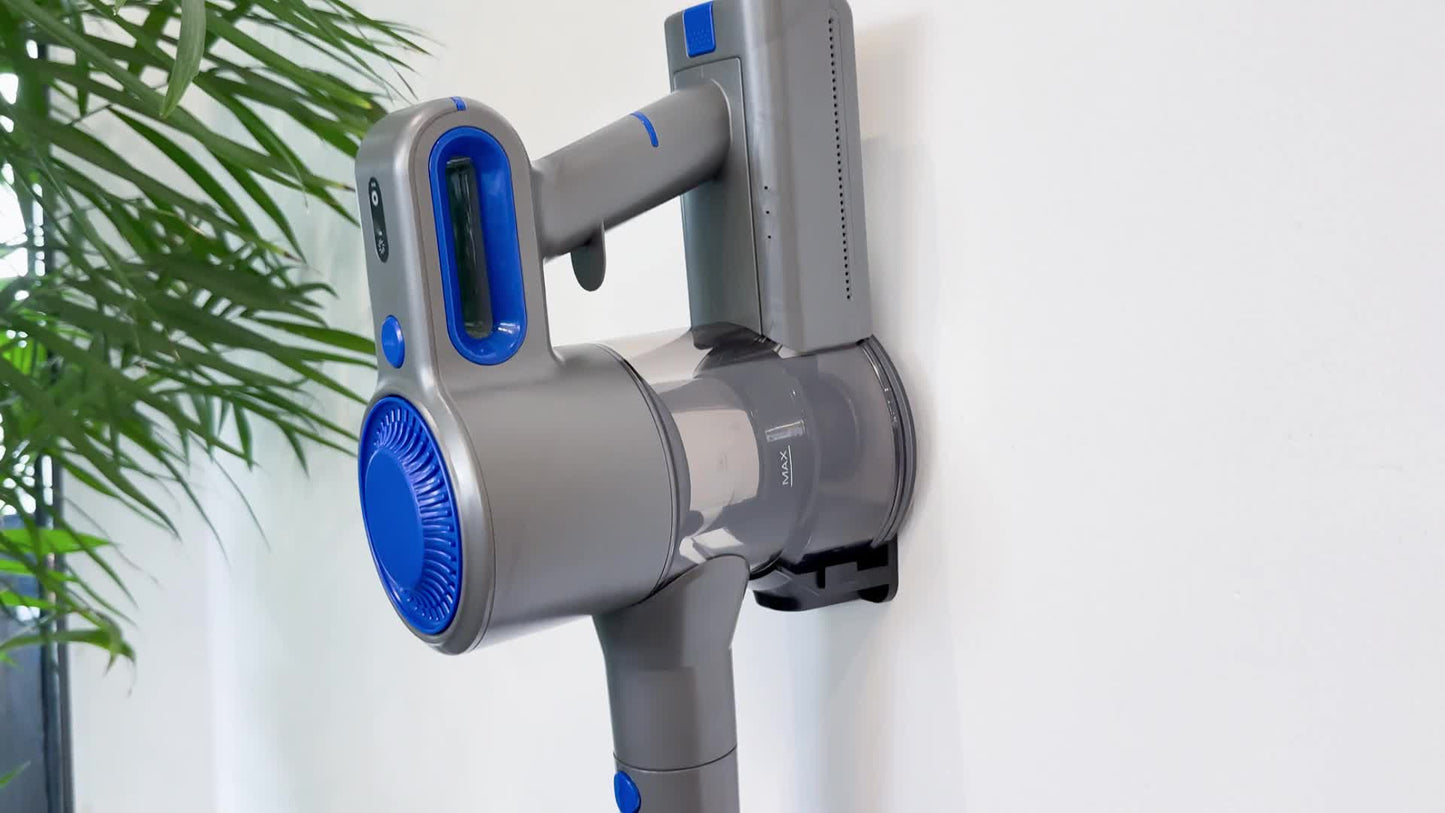 Aspiradora ligera de 35-45 kPa con LED verde mejorado, cepillo antienredos, batería extraíble, múltiples niveles de succión, hasta 45 minutos de autonomía, accesorio para coche de mujer, aspiradora para alfombras, pelo d