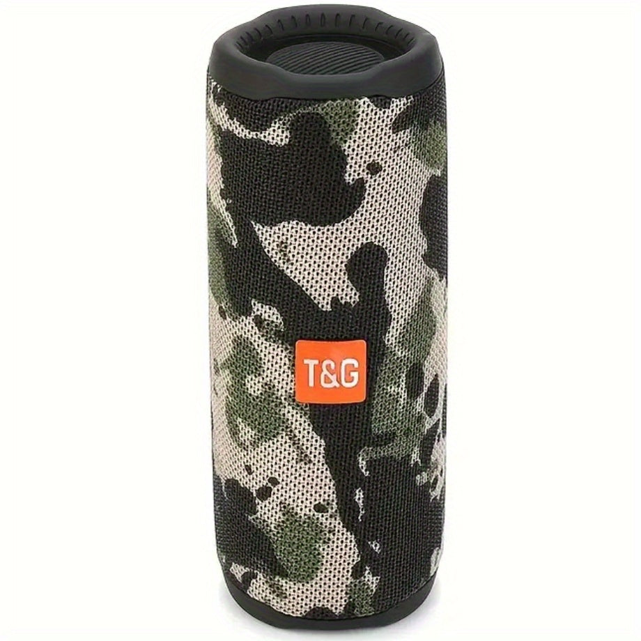 Altavoz inalámbrico portátil don cable de carga y cable auxiliar. bocina audio inalámbrico con tarjeta enchufable y disco U, sonido envolvente 3D, barra de subwoofer estéreo TWS, llamadas manos libres, FM, tarjeta TF y di