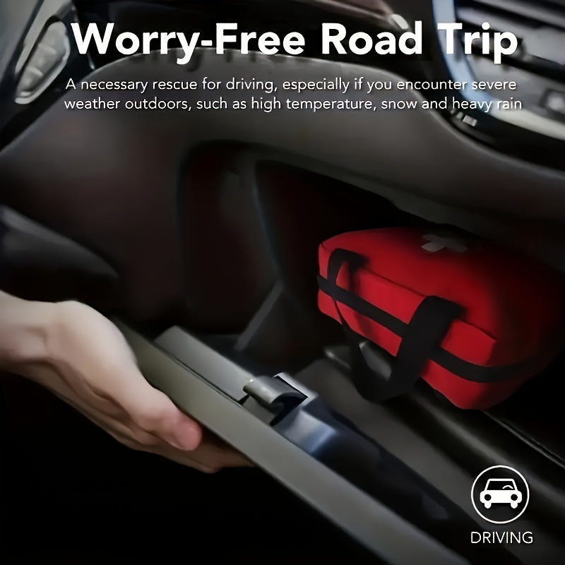 Botiquín de primeros auxilios portátil pequeño/grande, incluye tijeras y pinzas profesionales, diseñado específicamente para acampar, hacer senderismo, cazar y todo tipo de actividades al aire libre, equipado con suminis