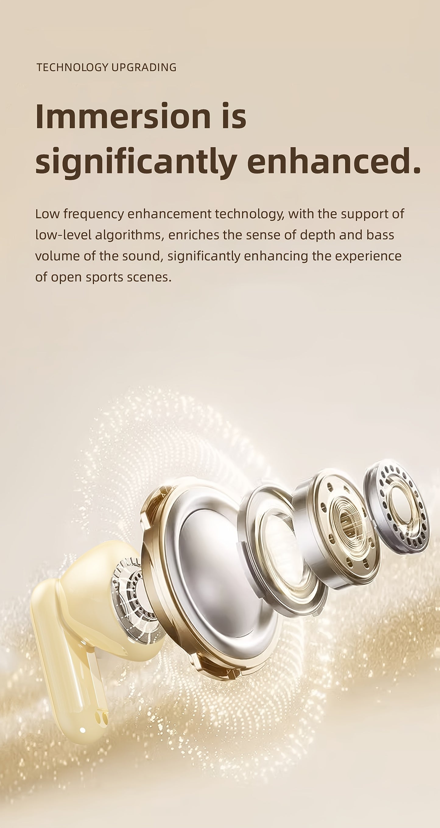 Auriculares inalámbricos deportivos ultracompactos con mango corto, estéreo de graves Hi-Fi, calidad de sonido dual 5.4, reducción de ruido cómoda, pantalla digital de alta definición con micrófono, tiempo de espera ult