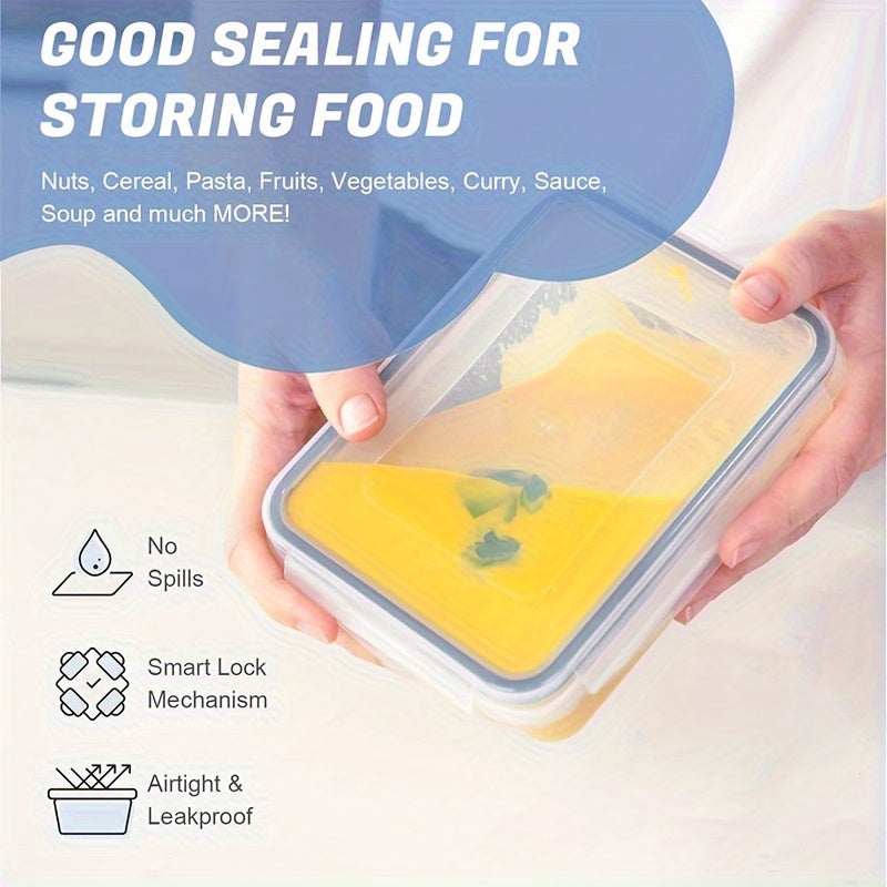 Juego de 48 recipientes de almacenamiento de alimentos de lujo de alta calidad: diseño sellado, libre de BPA, tapa fácil de cerrar, apilable y apto para microondas; incluye 24 recipientes, 24 tapas, etiquetas gratuitas y ro
