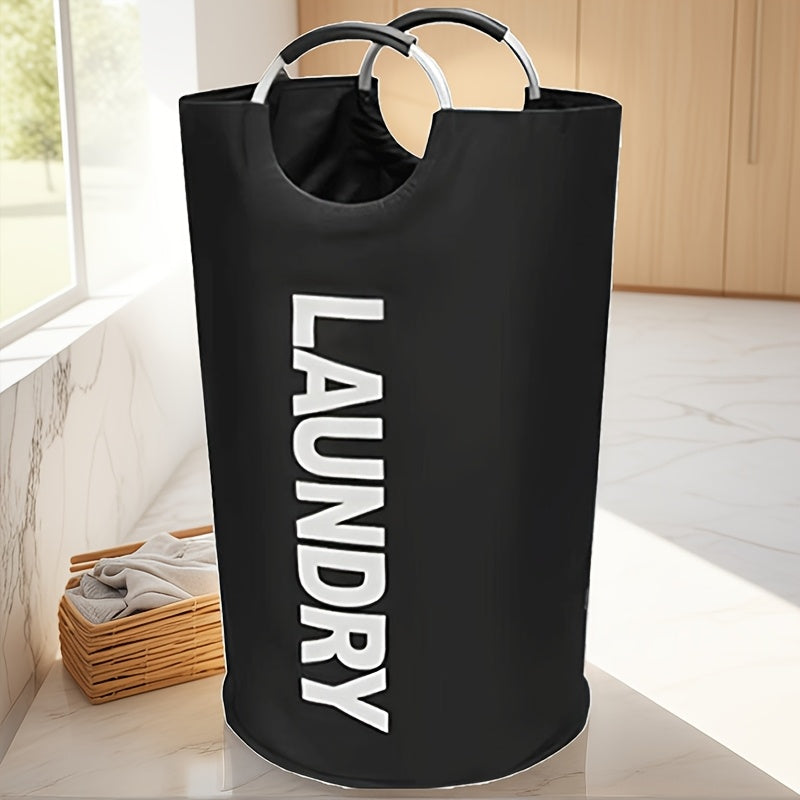 Cesta grande para la ropa sucia con bolsa plegable, percha alta independiente, cesto plegable para la ropa sucia, cesta de alta calidad. El asa tiene un diseño de medio anillo que la fija y la hace más segura y resistente a