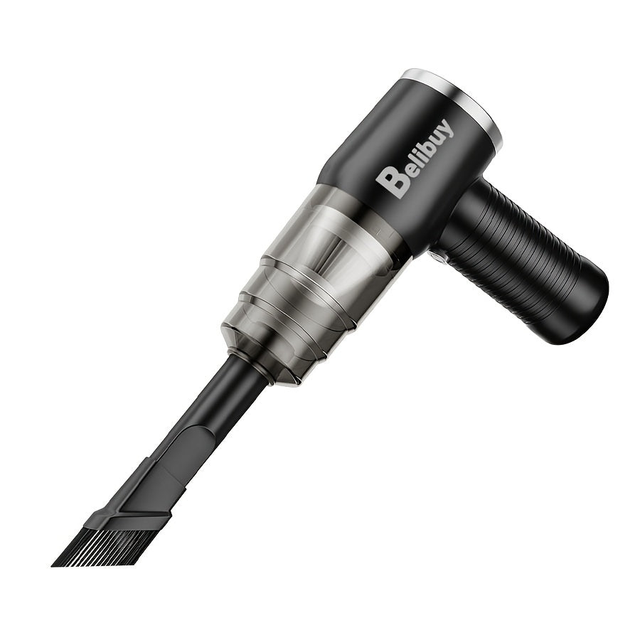 Aspiradora portátil inalámbrica de mano, recargable, batería de 2000 * 2 miliamperios, potencia de succión de 5000 Pa, soplado y succión integrados, ideal para aspiradoras multifuncionales de alta potencia para electrodo