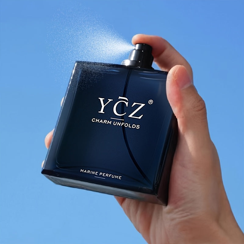 Colonia para hombre de 50 ml - Seductora fragancia oriental amaderada con pomelo, jengibre y almizcle | Sin BPA, a base de alcohol ni formaldehído | Aroma fresco y duradero para citas y ropa informal | Regalo ideal