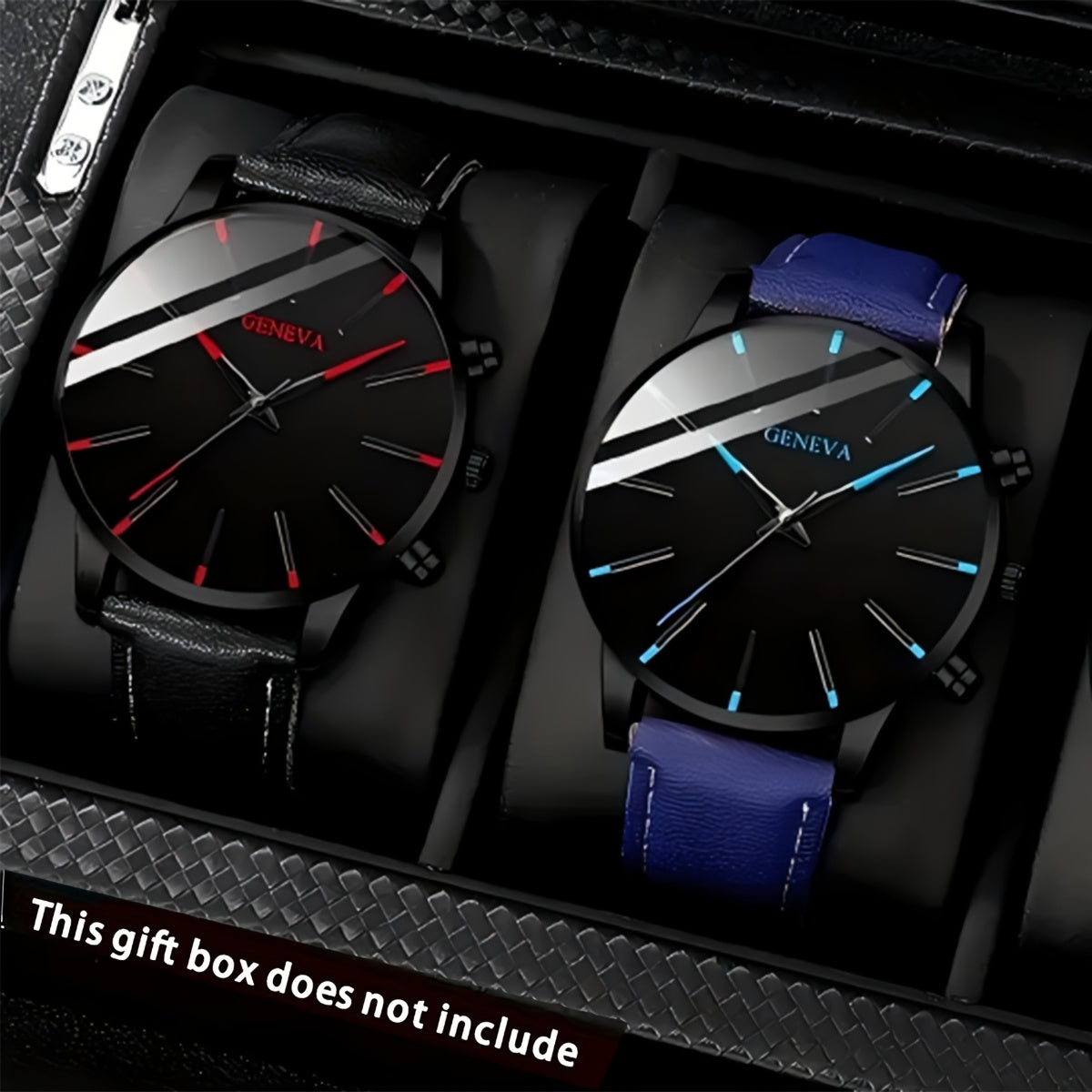 Set de 2 piezas reloj para hombres de cuarzo con correa de cuero y de lujo.
Regalo perfecto para cualquier ocasión.