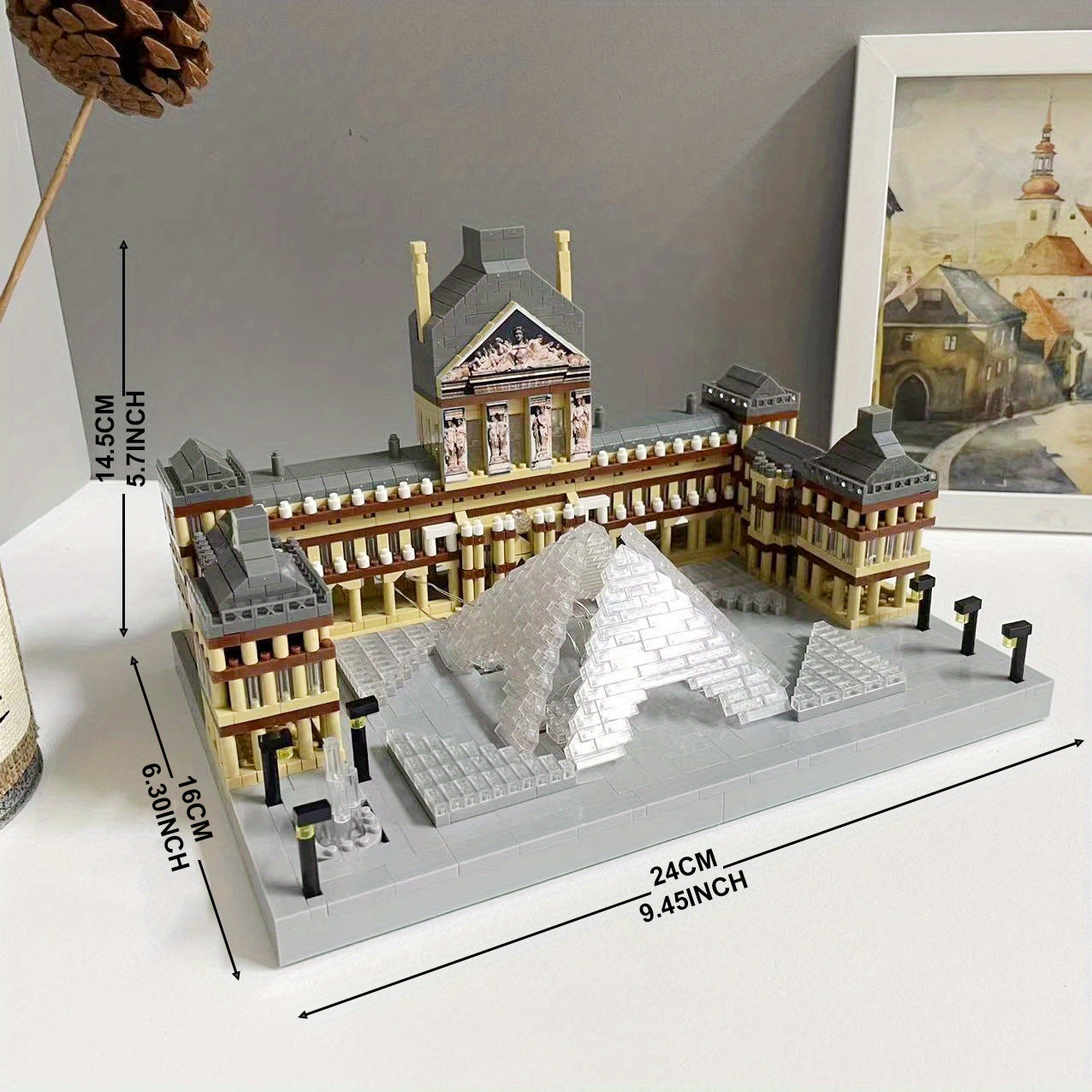 3500 piezas de edificios emblemáticos mundialmente famosos, modelo de bloques de construcción, rompecabezas de bloques de construcción educativos, ensamblaje tridimensional, arte conmemorativo, decoración, juguete de rega