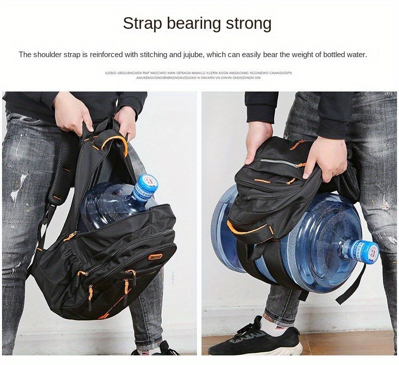 Mochila para portátil de gran capacidad: Mochila de negocios de gran capacidad para hombre y mujer | Bolsa de viaje y deportiva