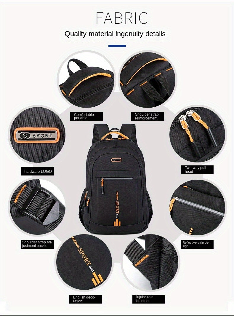 Mochila para portátil de gran capacidad: Mochila de negocios de gran capacidad para hombre y mujer | Bolsa de viaje y deportiva