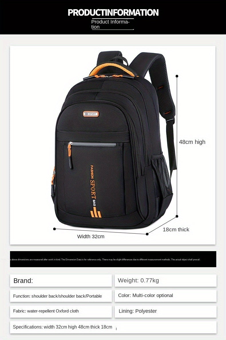 Mochila para portátil de gran capacidad: Mochila de negocios de gran capacidad para hombre y mujer | Bolsa de viaje y deportiva