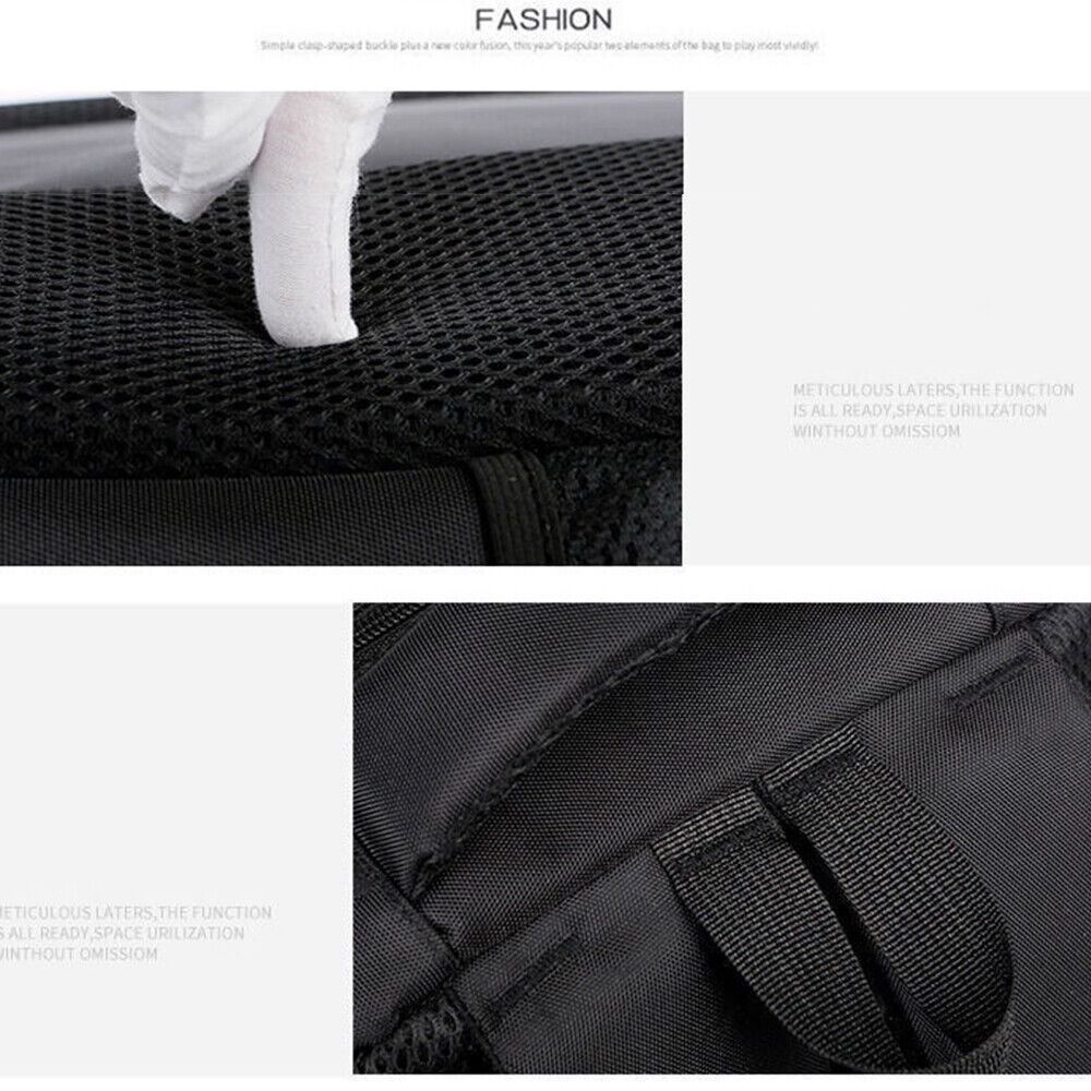 Mochila antirrobo para portátil de negocios para hombre - Puerto de carga USB extragrande de 18", nailon resistente con múltiples compartimentos y correas acolchadas para desplazamientos, oficina y escuela (negro), mochila