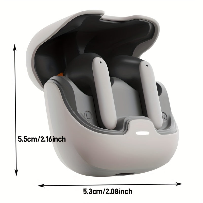 Auriculares inalámbricos TWS BT 5.4 de baja latencia y largo alcance, micrófono, reducción de ruido, carga rápida, modo juego, para jugar y escuchar música.