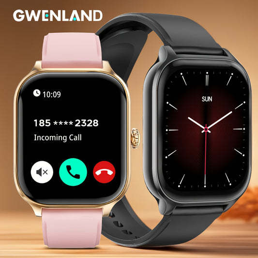 Reloj inteligente con pantalla grande de 1/2 pulgada (2.01") para hombre y mujer, compatible con Android/iPhone, más de 100 modos deportivos, pantalla de 5.2 pulgadas con alertas de llamadas y mensajes, compatible con smartp