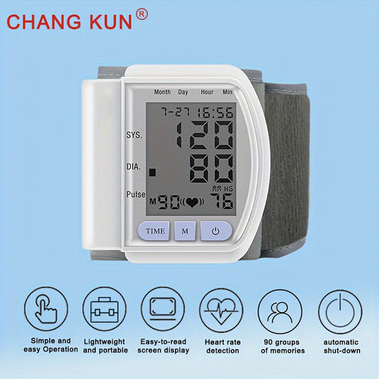 Monitor de presión arterial premium de muñeca, automático. 
Perfecto para monitorear tu salud en  cualquier lugar.