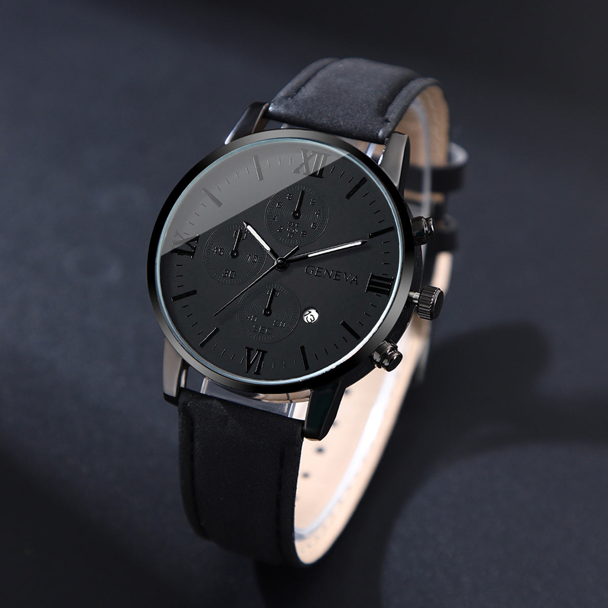 [Conjunto de relojes de moda para hombre] Conjunto de 2 relojes de moda para hombre, movimiento de cuarzo, indicador de fecha, reloj informal para hombre, reloj de negocios, ideal para uso diario, opción ideal.