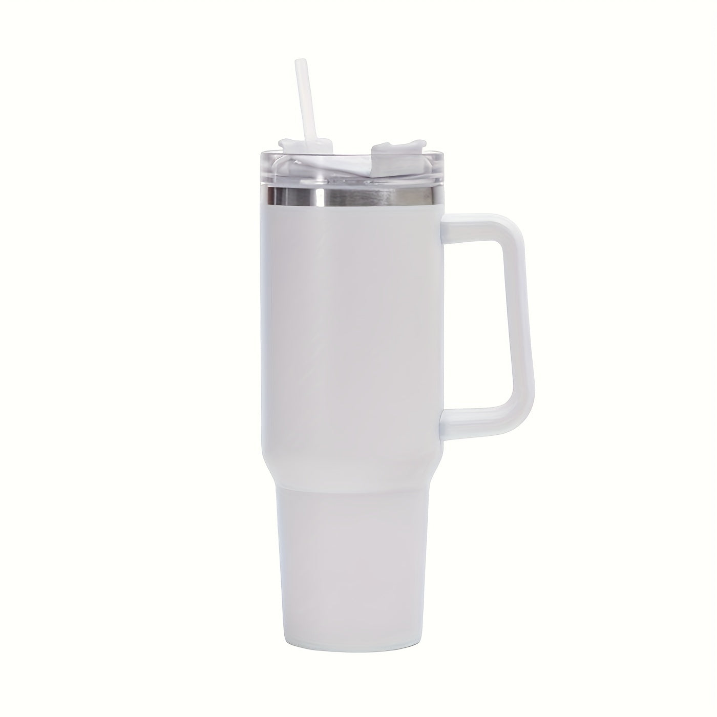 Vaso de acero inoxidable de 1,2 litros con asa y tapa con pajita, taza térmica de viaje para deportes, fitness y actividades al aire libre, reutilizable para coche, botella de agua de gran capacidad (1,2 litros), varios colo