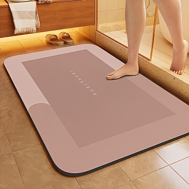 Alfombrilla de baño de diatomita superabsorbente: de secado rápido, antideslizante y con absorción de agua, alfombrilla para alimentación de mascotas, alfombrilla de baño suave y cómoda para baño, ducha, felpudo, alfom