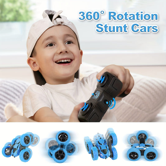 Coche teledirigido para niños de 6 a 12 años, tracción en las cuatro ruedas, giro de 360°, luces LED de 2,4 GHz y alta velocidad todoterreno. Ideal para regalo de cumpleaños o Navidad (Navidad, Halloween, Pascua).