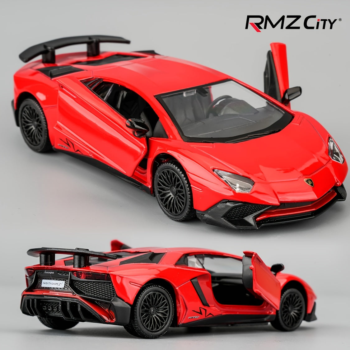 RMZCITY Lambo Aventador LP700-4 - Coche de juguete de aleación de zinc, escala 1/36, modelo de coche de fundición para niños, vehículo de tracción trasera, regalo para niños y niñas