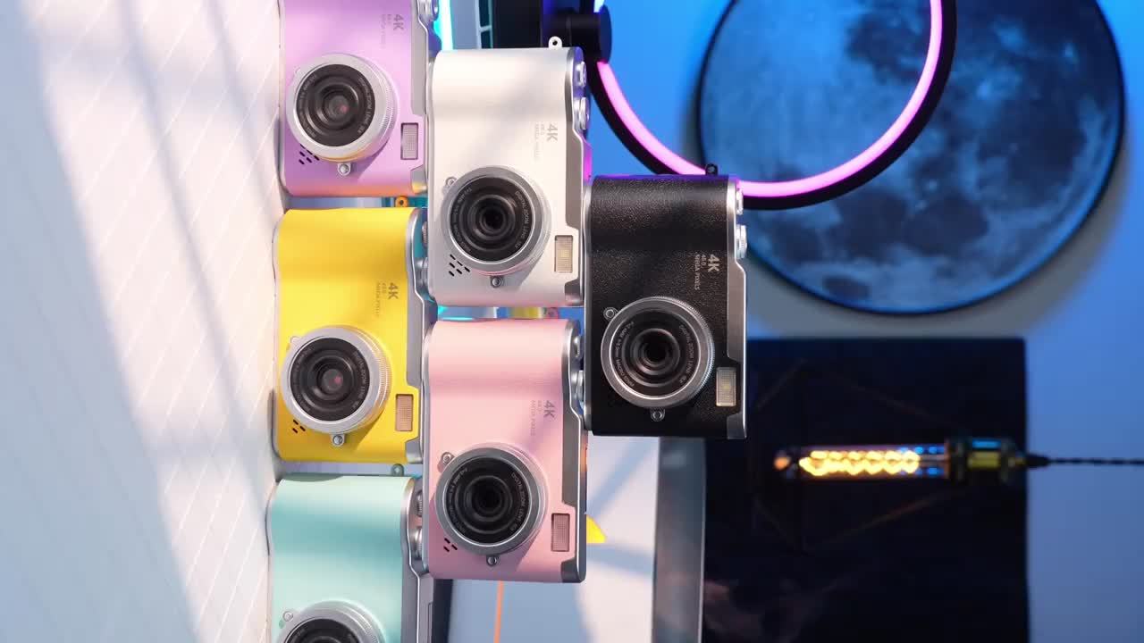 Cámara digital 4K HD con pantalla abatible de 2,4 pulgadas, videocámara profesional para vlogs y fotografía: el regalo perfecto para principiantes en Acción de Gracias y Navidad.