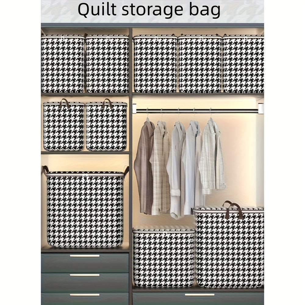 Bolsa de almacenamiento de gran capacidad para el hogar (3 unidades/1 unidad, 39,63/55,45 galones), plegable, de tela de alta calidad, ideal para mantas, ropa, debajo de la cama, armario y dormitorio.