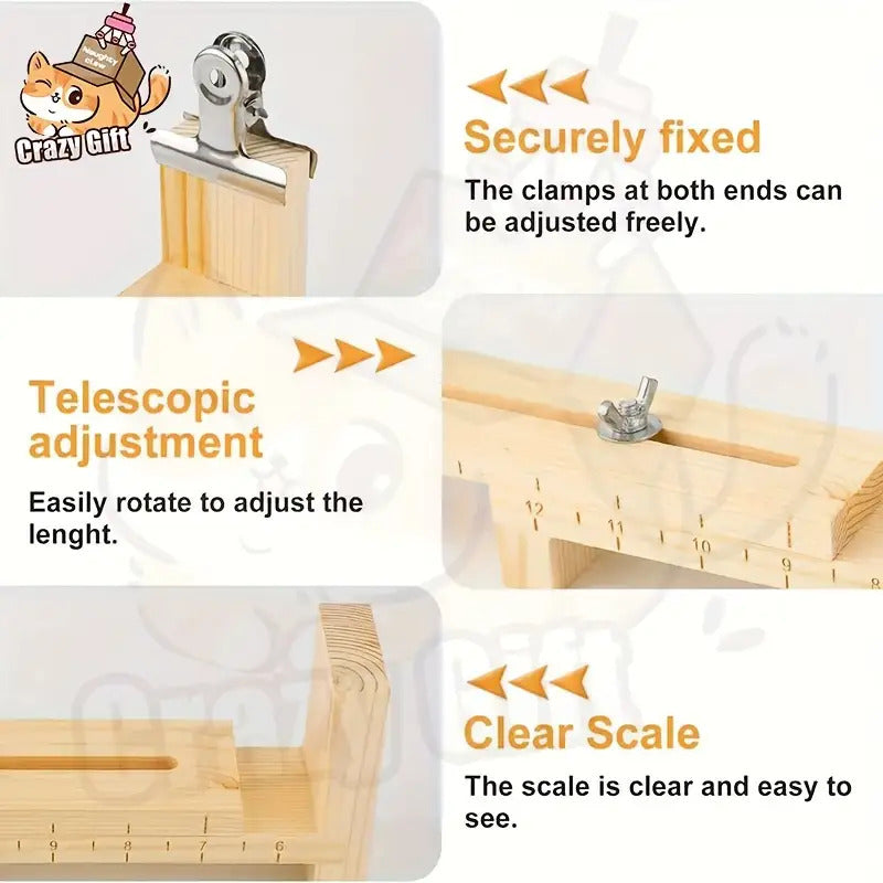 Soporte resistente de madera para hacer joyas. Marco en forma de U. Maquina manual para hacer pulseras y collares.