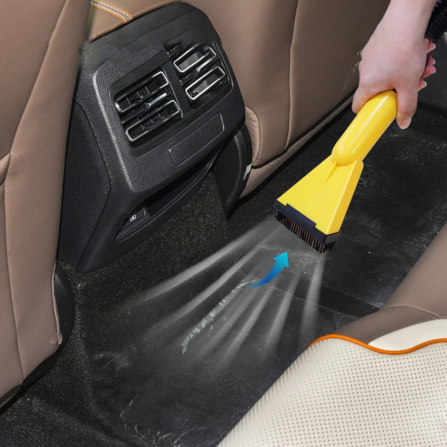 Aspiradora de cubo de doble uso con succión y soplador para vehículo, herramienta multifunción portátil para automóvil, estilo cilíndrico, de gran capacidad, herramienta para limpieza interior de automóvil, eliminació