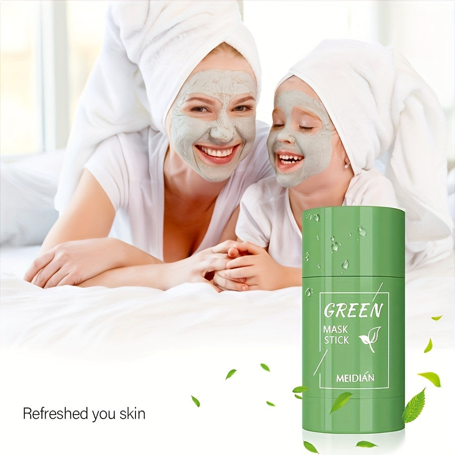 Mascarilla en barra de te verde, refrescante e hidratante. Provee limpieza y exfoliación suave, sin alcohol ni perfume.