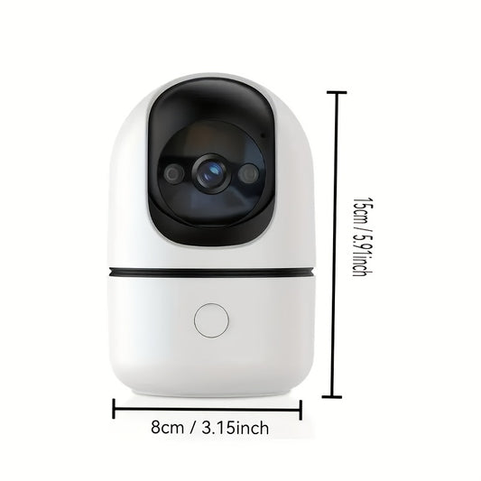 Cámara de seguridad 2K para interiores, monitor de bebés para mascotas, cámara de 360 grados para seguridad del hogar inalámbrica, cámara para perros con WiFi de 2,4 y 5 GHz, grabación continua, cámara para niñe