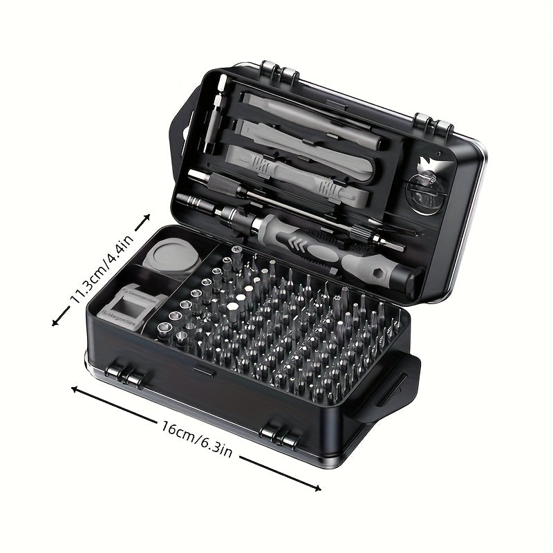 Juego de destornilladores de precisión de 117/138 piezas, apto para ordenadores, teléfonos móviles, relojes, gafas, productos electrónicos y otros. Todas las puntas de precisión son de acero al cromo-vanadio, resistente
