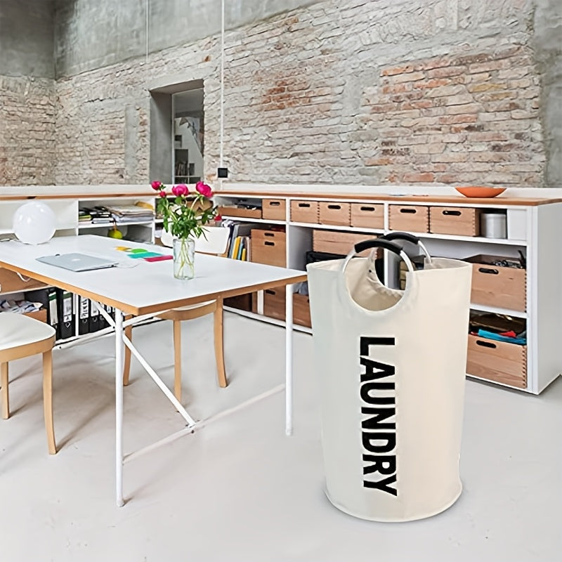 Cesta grande para la ropa sucia con bolsa plegable, percha alta independiente, cesto plegable para la ropa sucia, cesta de alta calidad. El asa tiene un diseño de medio anillo que la fija y la hace más segura y resistente a