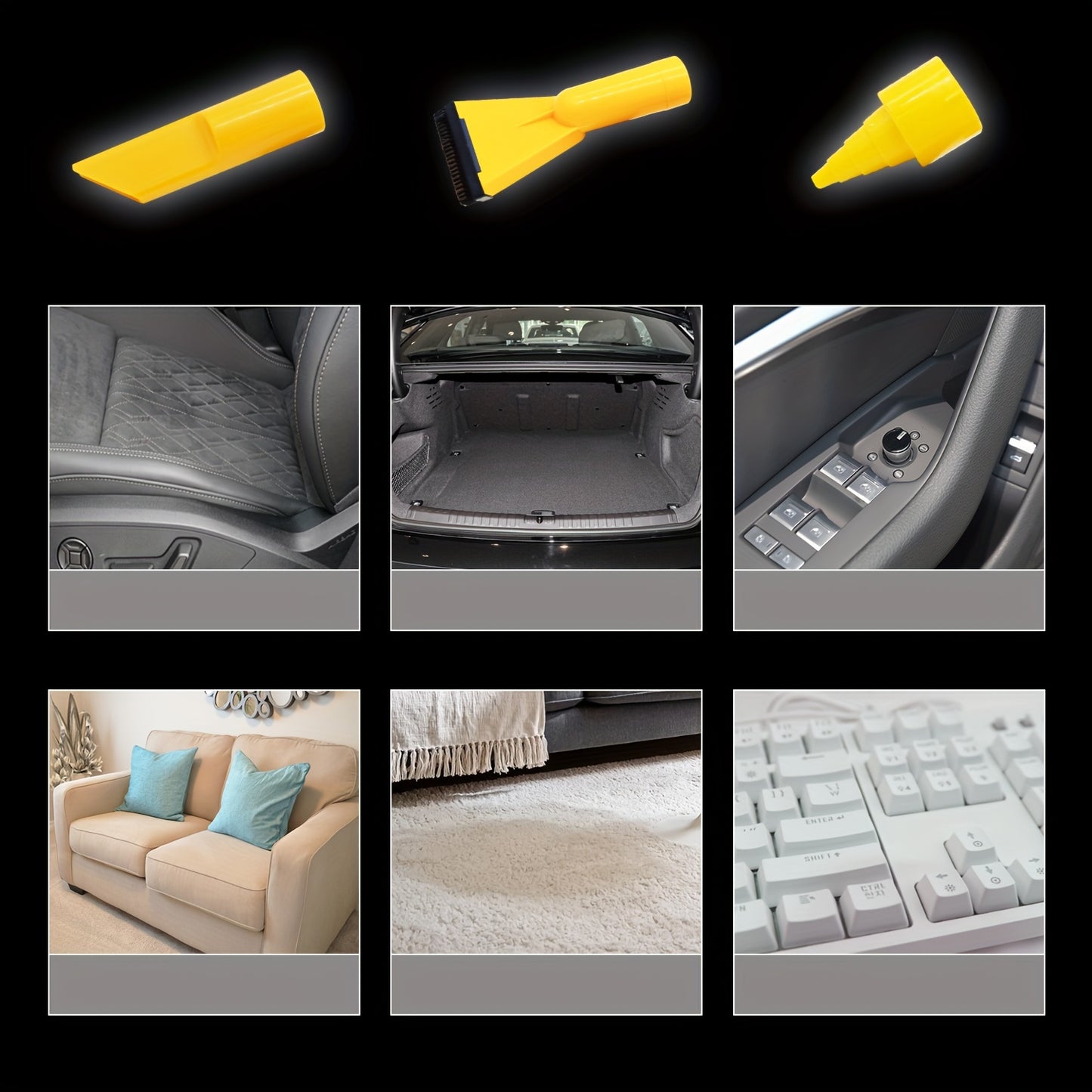 Aspiradora de cubo de doble uso con succión y soplador para vehículo, herramienta multifunción portátil para automóvil, estilo cilíndrico, de gran capacidad, herramienta para limpieza interior de automóvil, eliminació