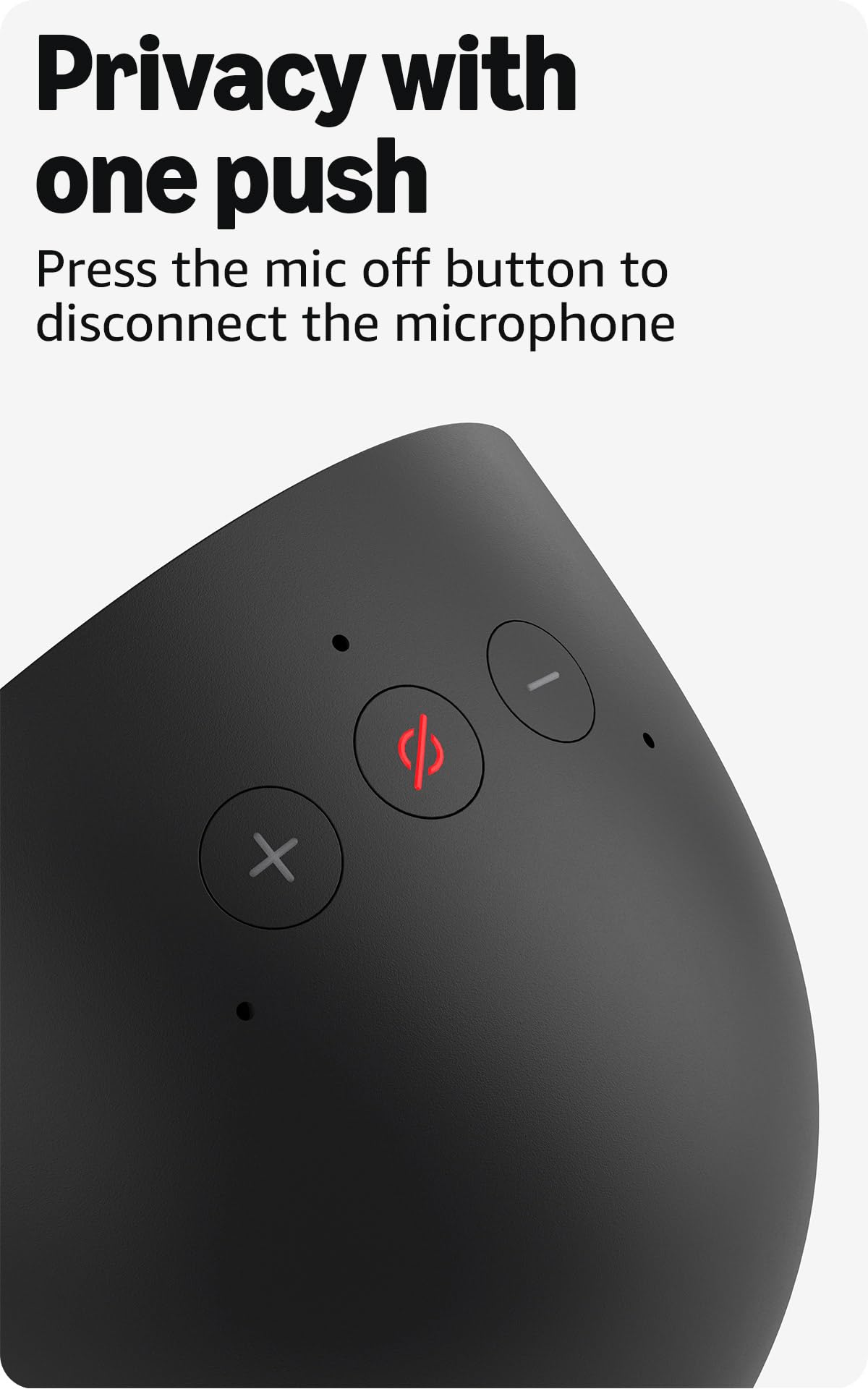 Amazon Echo Spot (modelo más reciente), ideal para mesitas de noche, oficinas y cocinas, despertador inteligente con Alexa, blanco glaciar