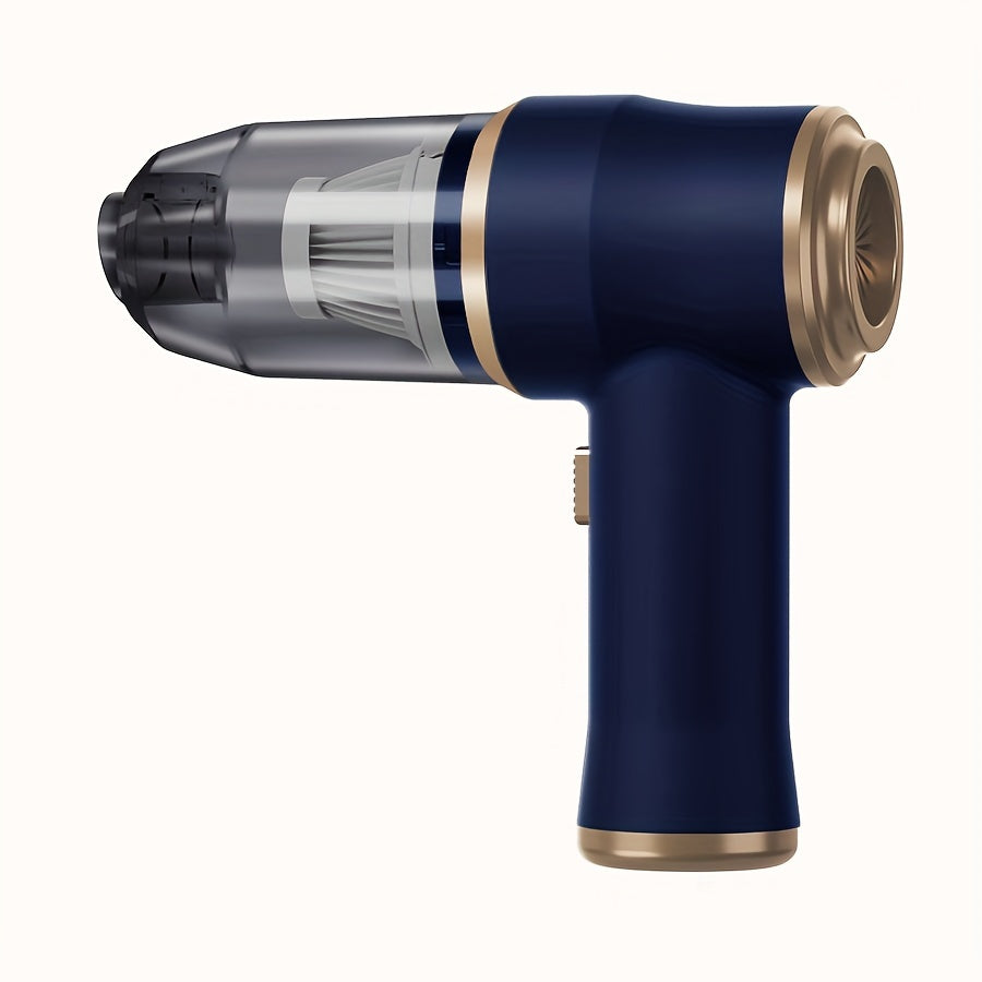 Aspiradora portátil inalámbrica de mano, recargable, batería de 2000 * 2 miliamperios, potencia de succión de 5000 Pa, soplado y succión integrados, ideal para aspiradoras multifuncionales de alta potencia para electrodo