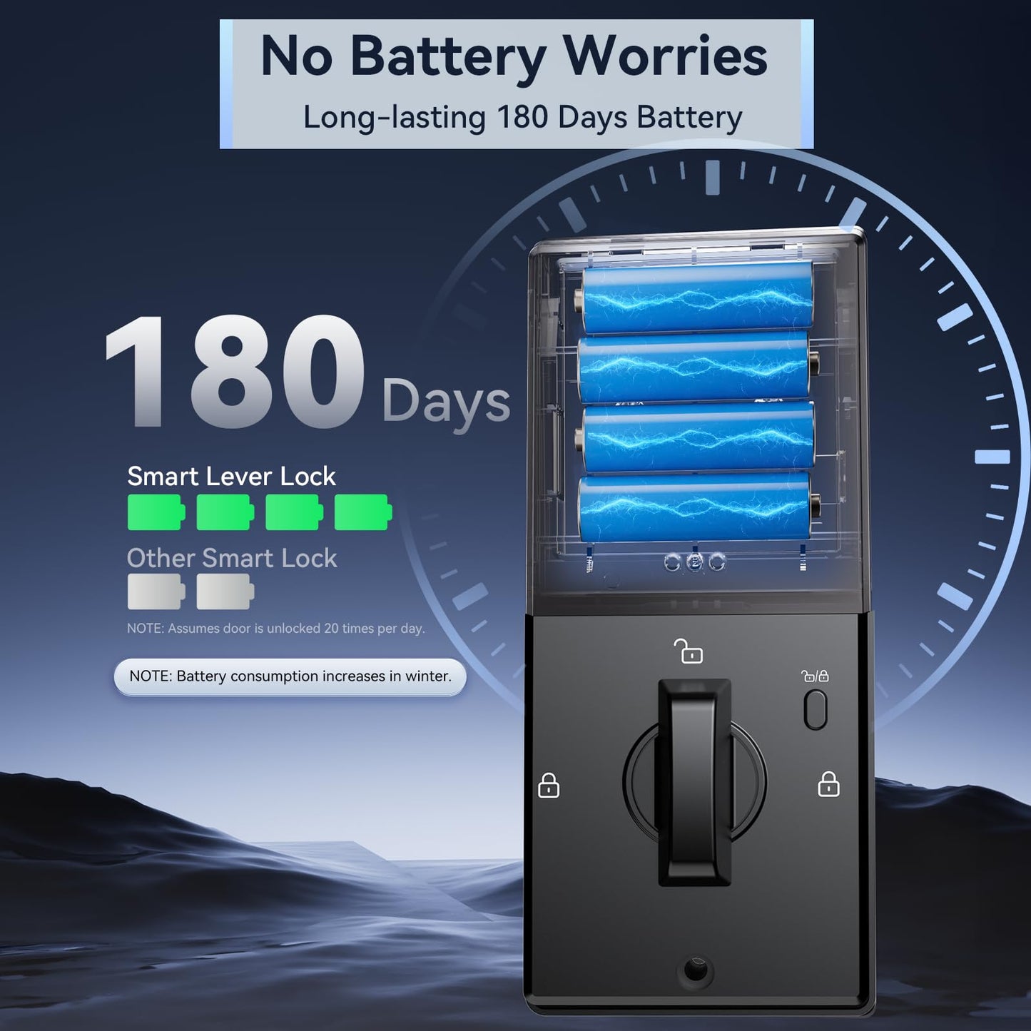 Cerradura de seguridad Ulecoce con teclado y manija, entrada sin llave, control por aplicación, cierre automático, fácil instalación, níquel satinado