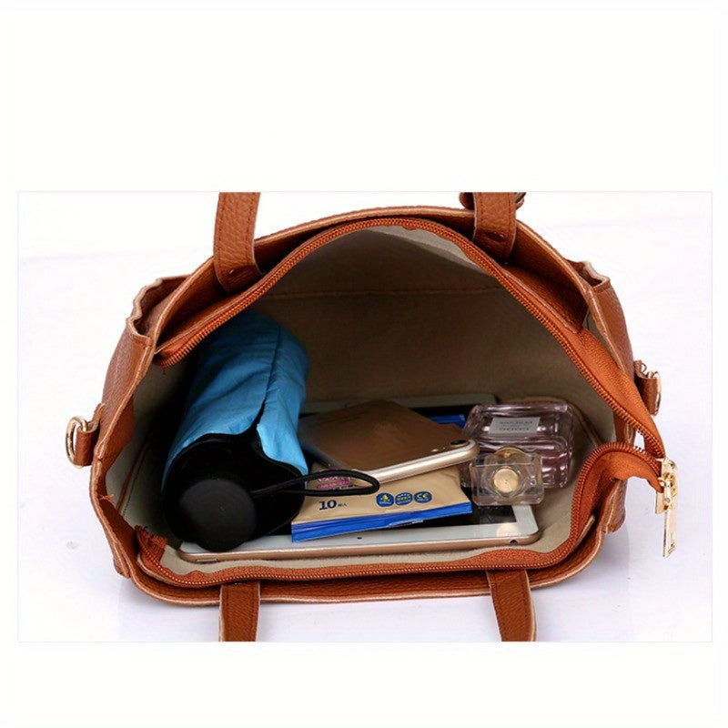 Set de cuatro bolsos para madre e hija.
Funcionalidad y elegancia.