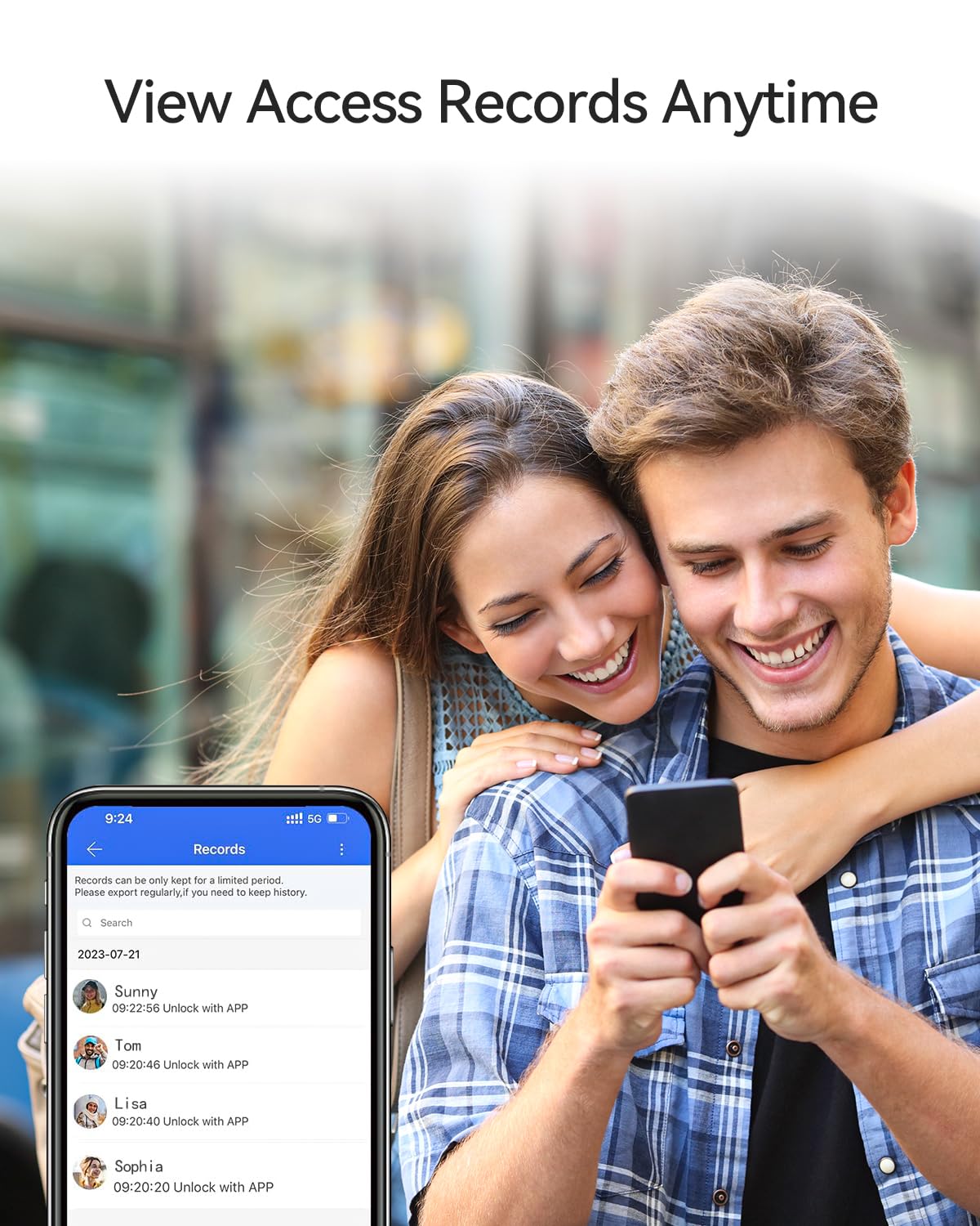 Cerradura inteligente TMEZON con lector de huellas dactilares, entrada sin llave, manija, compatible con APP/tarjetas/códigos/llaves/huellas dactilares. Cerradura electrónica biométrica sin llave para dormitorio, hogar, hotel u oficina.
