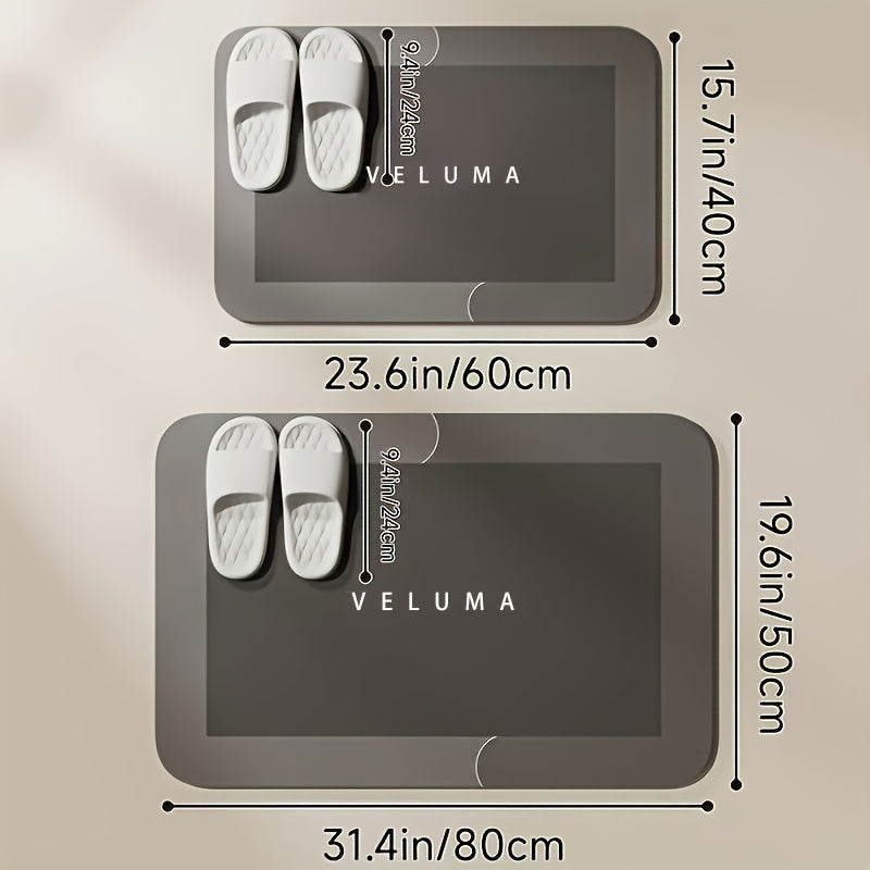Alfombrilla de baño de diatomita superabsorbente: de secado rápido, antideslizante y con absorción de agua, alfombrilla para alimentación de mascotas, alfombrilla de baño suave y cómoda para baño, ducha, felpudo, alfom
