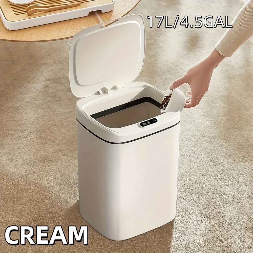 Basureros inteligentes con sensor de movimiento, manos libres, eléctricos para cocinas y baños, ideales para oficinas, hoteles, cocinas, dormitorios, baños, espacios públicos y exteriores.