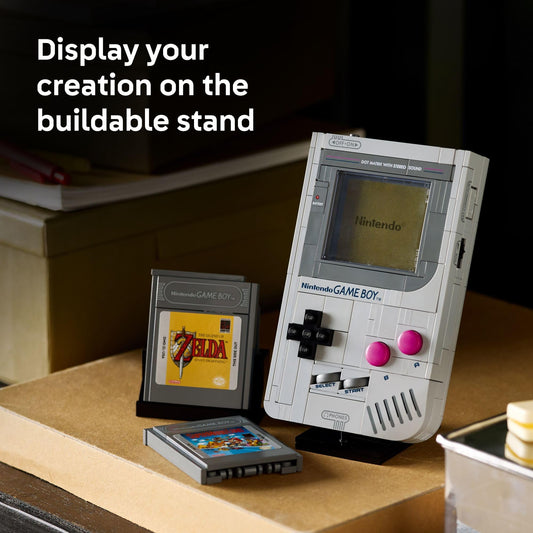 LEGO Super Mario Game Boy - Set de construcción retro para adultos (mayores de 18 años) - Modelo coleccionable con cartuchos y soporte de exhibición - Regalo de cumpleaños para hombres y mujeres - 72046