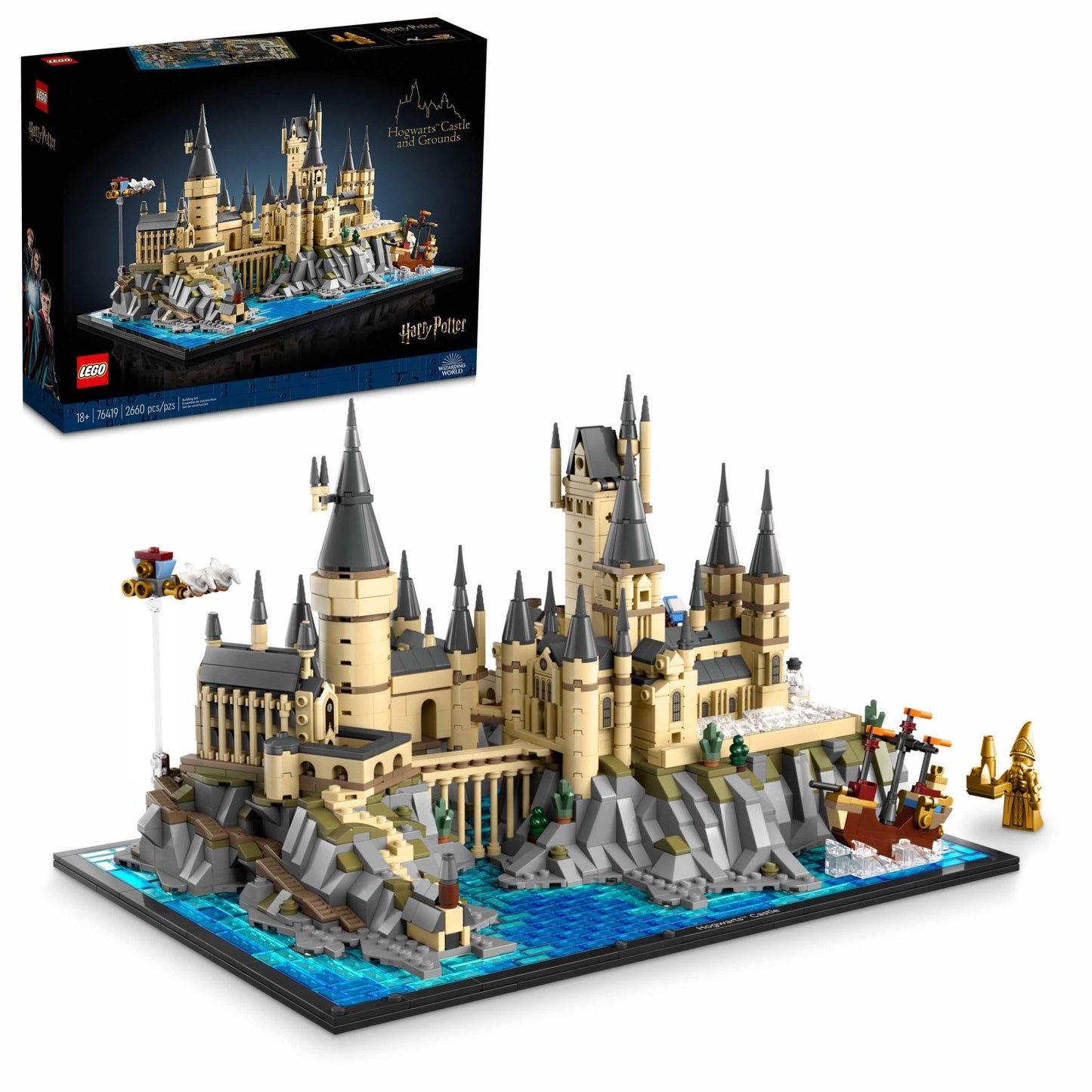 LEGO Harry Potter Castillo y Terrenos de Hogwarts 76419, Set de Construcción, Ideal para Adultos, Modelo para Construir y Exhibir, Set de Juego Coleccionable de Harry Potter, Recrea Escenas Icónicas del Mundo Mágico