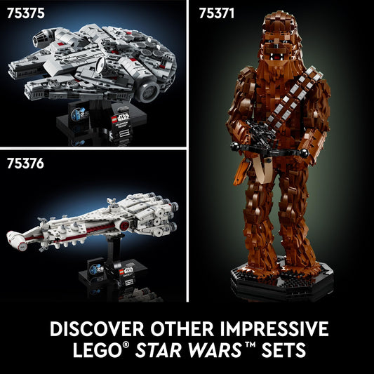 LEGO Star Wars Halcón Milenario: Una Nueva Esperanza - Modelo Coleccionable 25 Aniversario - Set de Construcción DIY para Adultos (Mayores de 18 Años) - Incluye Soporte de Exhibición - Regalo Star Wars - 75375