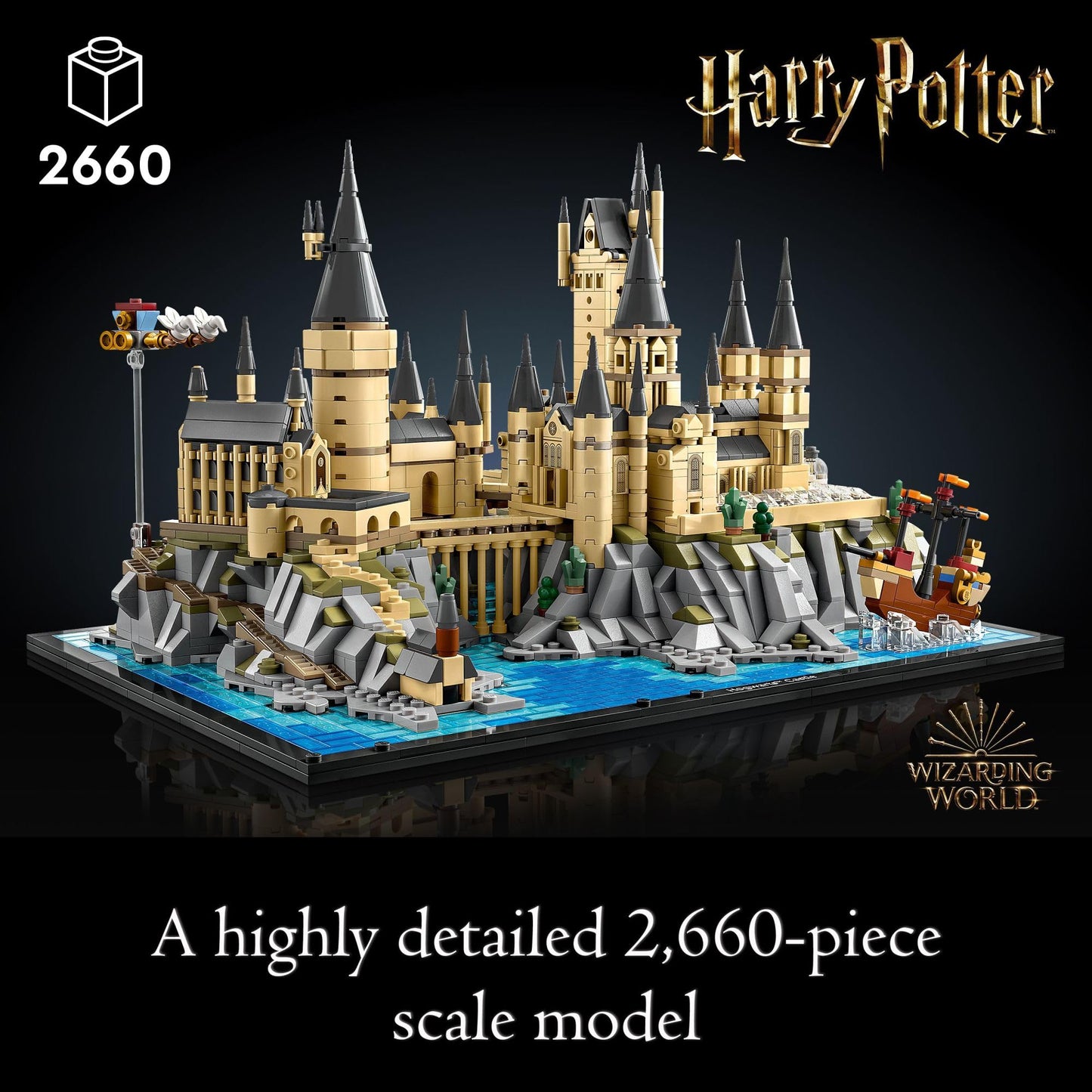 LEGO Harry Potter Castillo y Terrenos de Hogwarts 76419, Set de Construcción, Ideal para Adultos, Modelo para Construir y Exhibir, Set de Juego Coleccionable de Harry Potter, Recrea Escenas Icónicas del Mundo Mágico