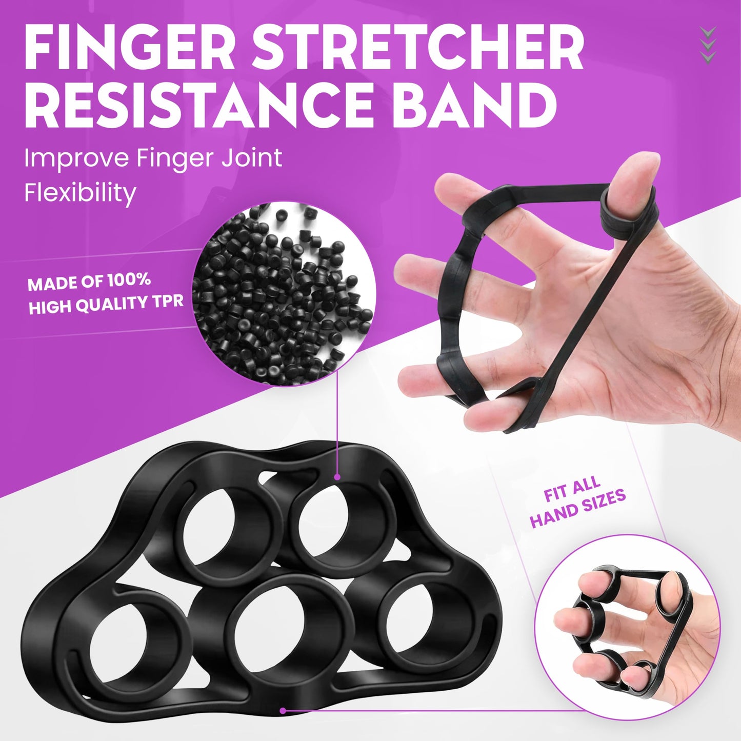 Fortalecedor de agarre manual, paquete de 7 unidades, resistencia ajustable de 10 a 100 kg (22-220 lb), ejercitador de antebrazo, entrenador de fuerza de agarre para el desarrollo muscular y la recuperación de lesiones, manos aeróbicas (paquete de 7).