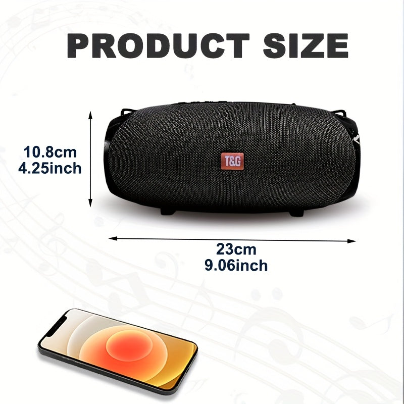 Altavoz inalámbrico portátil TG534 con dos altavoces, audio estéreo TWS de alta resolución, manos libres, compatible con FM, tarjeta TF y disco U, conexión a teléfono móvil, tableta y TV, compatible con tarjeta TF, uni