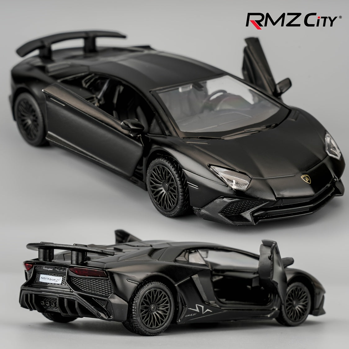 RMZCITY Lambo Aventador LP700-4 - Coche de juguete de aleación de zinc, escala 1/36, modelo de coche de fundición para niños, vehículo de tracción trasera, regalo para niños y niñas